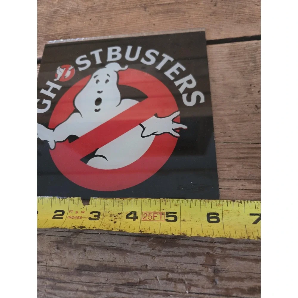 Vintage 1980s Ghostbusters carnival glass prize mirror